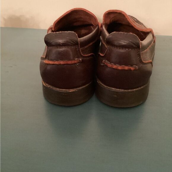 ALLEN EDMUNDS SIZE 8D DARK BROWN CASUAL LEATHER PENNY LOAFERS main image 6